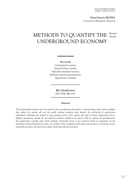 Volume V, Network Intelligence Studies