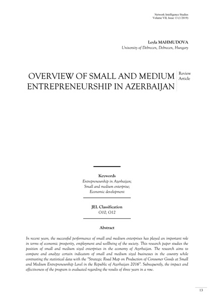 Volume VII, Network Intelligence Studies