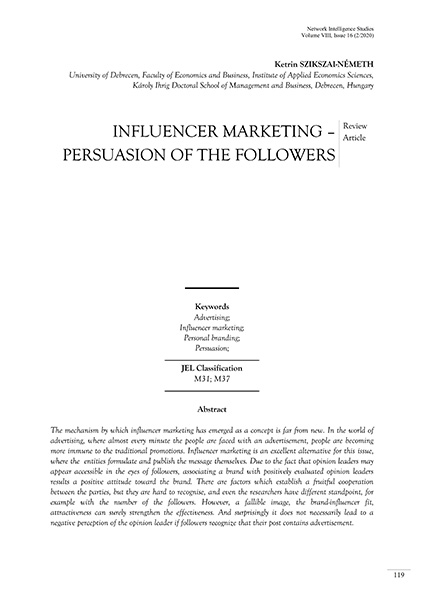 Volume VIII, Network Intelligence Studies