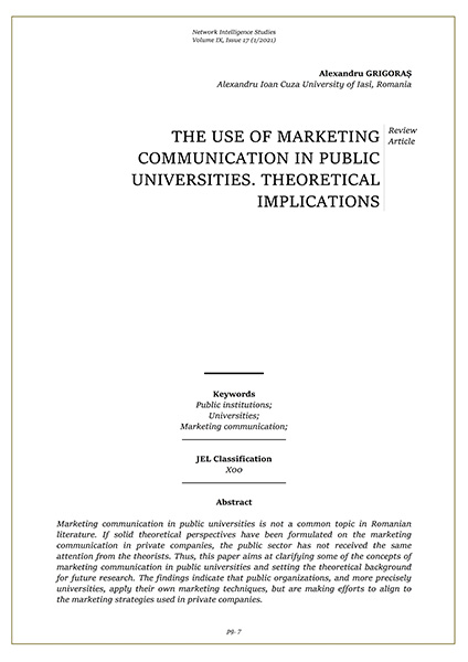 Volume IX, Network Intelligence Studies