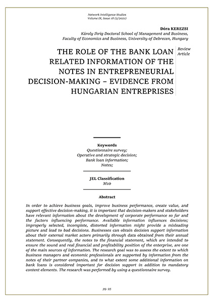 Volume IX, Network Intelligence Studies