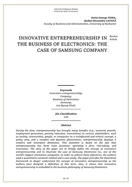 Volume IX, Network Intelligence Studies