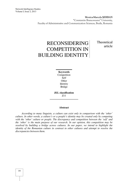 Volume I, Network Intelligence Studies