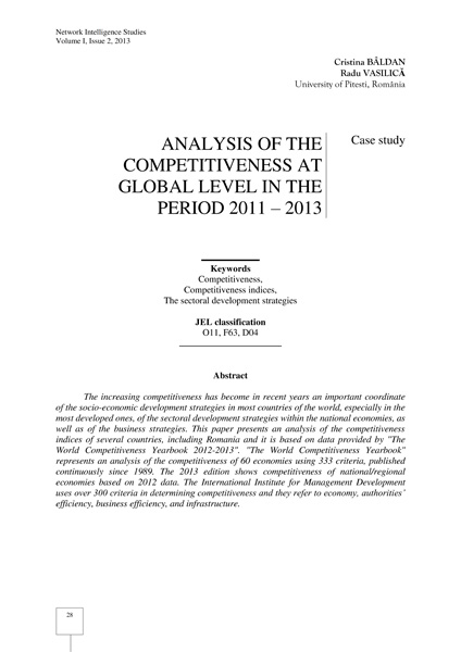 Volume I, Network Intelligence Studies