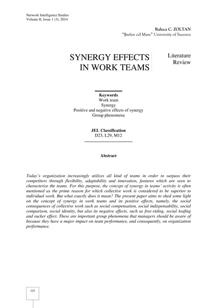 Volume II, Network Intelligence Studies