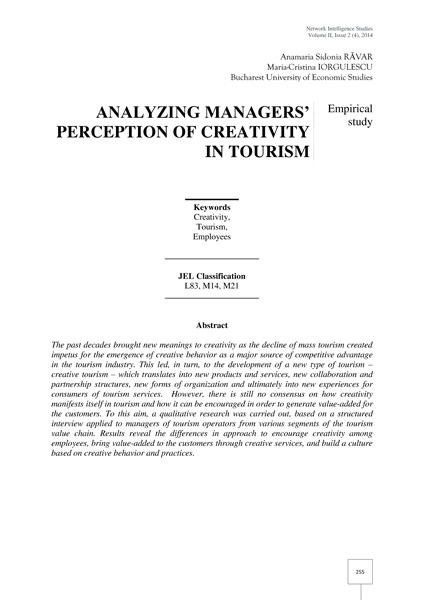 Volume II, Network Intelligence Studies