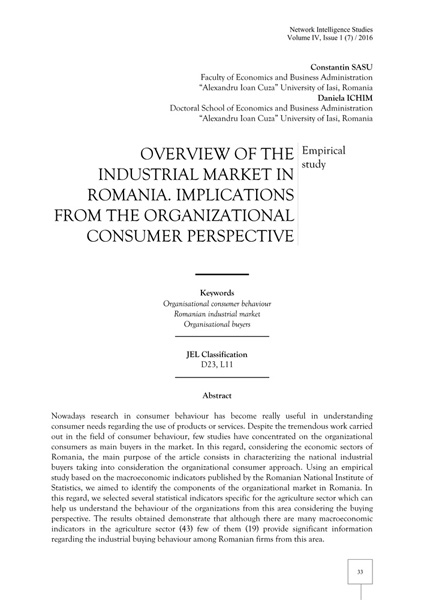 Volume IV, Network Intelligence Studies