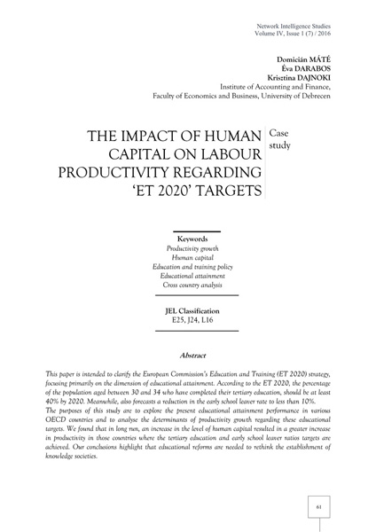 Volume IV, Network Intelligence Studies